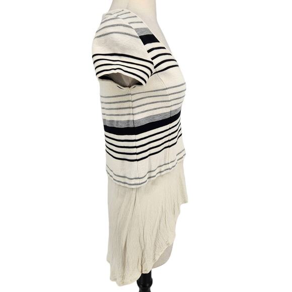 Anthropologie Deletta Top Gradient Stripe Hi Low Tunic - Picture 5 of 5
